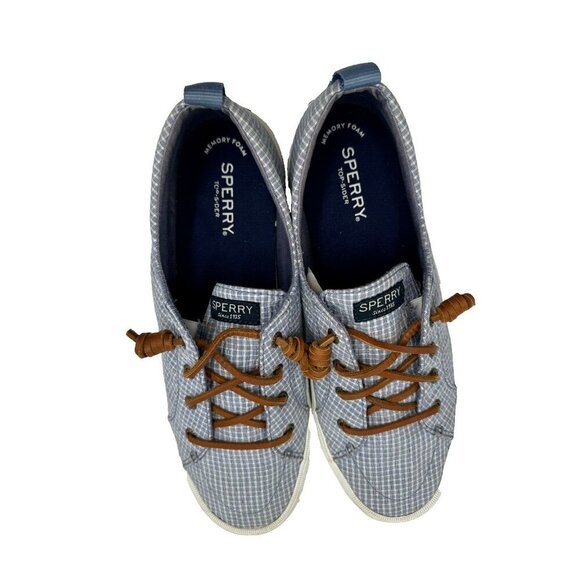 Womens Sperry Top Sider Crest Vibe Slip On Canvas Shoe Mini Plaid Size 9.5 - Picture 8 of 12